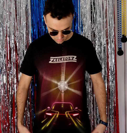 Porsche To Berlin FULL COLOUR/AIR-BRUSHED T-shirt