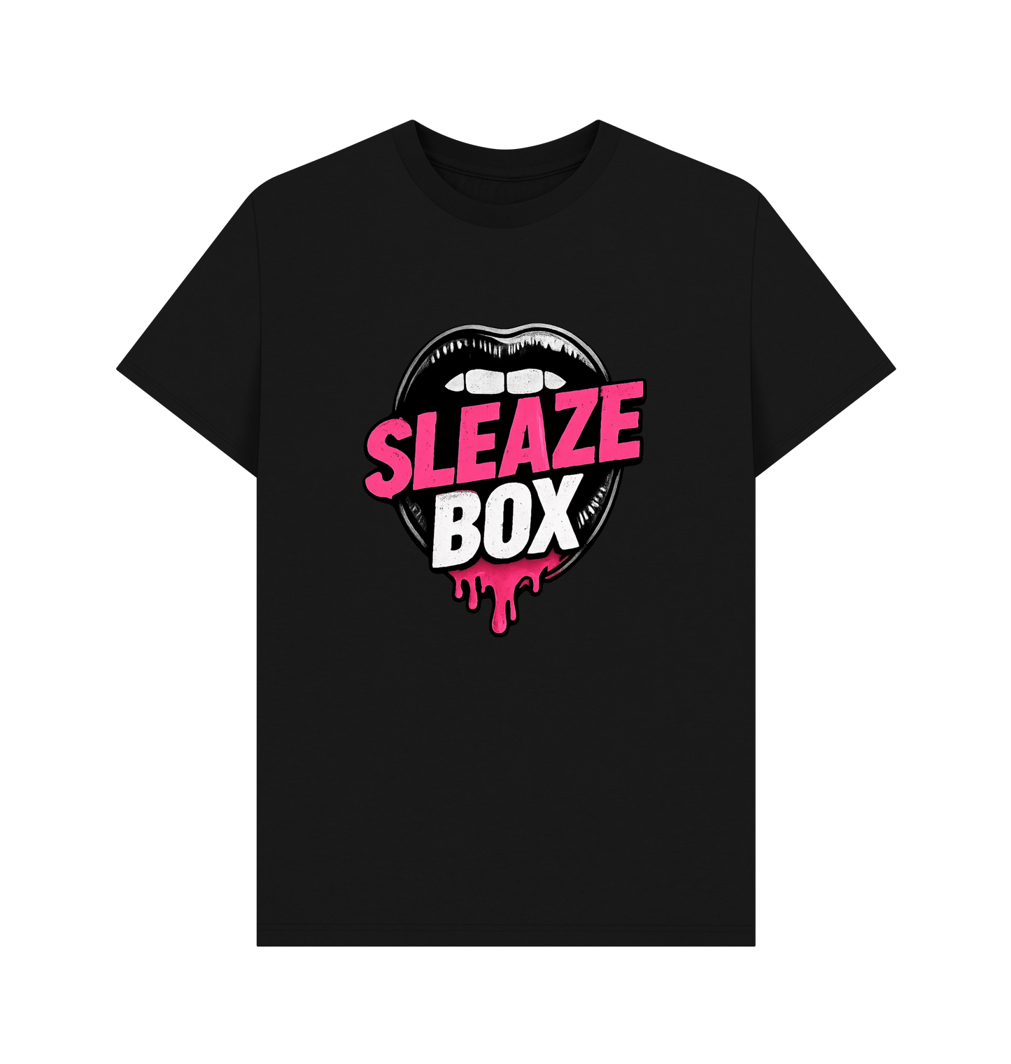 Black Printed T-shirt Front