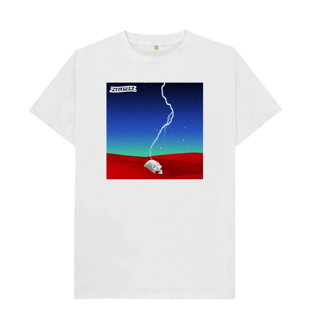 White CD cover T-shirt