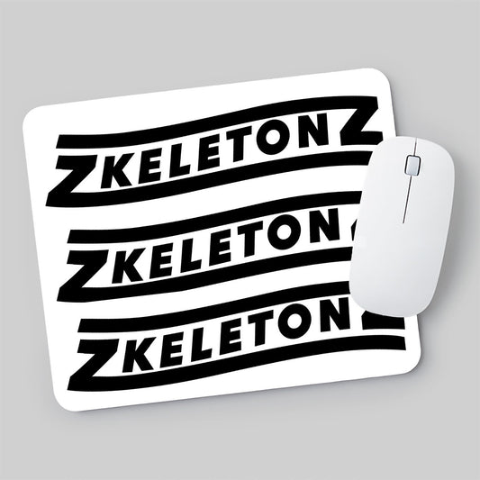 Zkeletonz logo Mouse Mat (white)